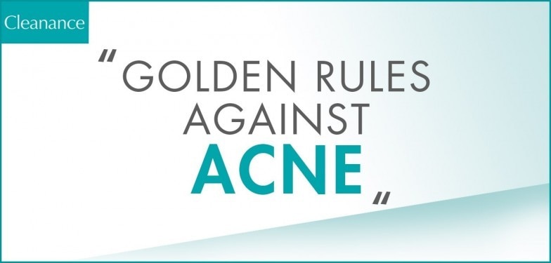 Golden Rules against acne