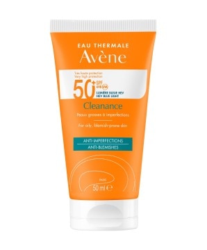 Kem chống nắng cho da dầu mụn Eau Thermale Avène CLEANANCE SPF50+ 50ml bảo vệ da khỏi tia UVA, UVB, ánh sáng xanh