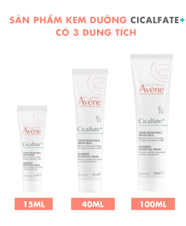 Kem phục hồi Eau Thermale Avène CICALFATE+ Repairing Protective Cream 15/40/100ml giúp làm lành da, làm dịu tổn thương trên da