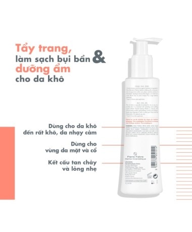 Sữa rửa mặt cho da khô Eau Thermale Avène ESSENTIEL Gentle Milk Cleanser 200ml làm sạch dịu nhẹ bụi bẩn và lớp makeup