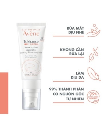 Sữa rửa mặt Eau Thermale Avène TOLERANCE Control Extremely Gentle Cleanser 200ml cho da khô nhạy cảm, da sau trị liệu